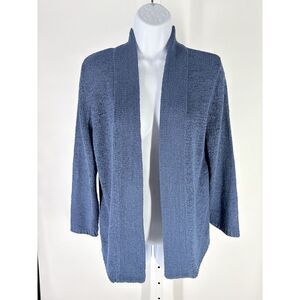 August Silk open front knit cardigan sweater